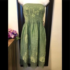Lapis  skirt/ dress sage color. One size.